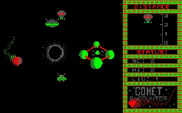 Comet Encounter (UK) (1986) (Trainer) screen shot game playing